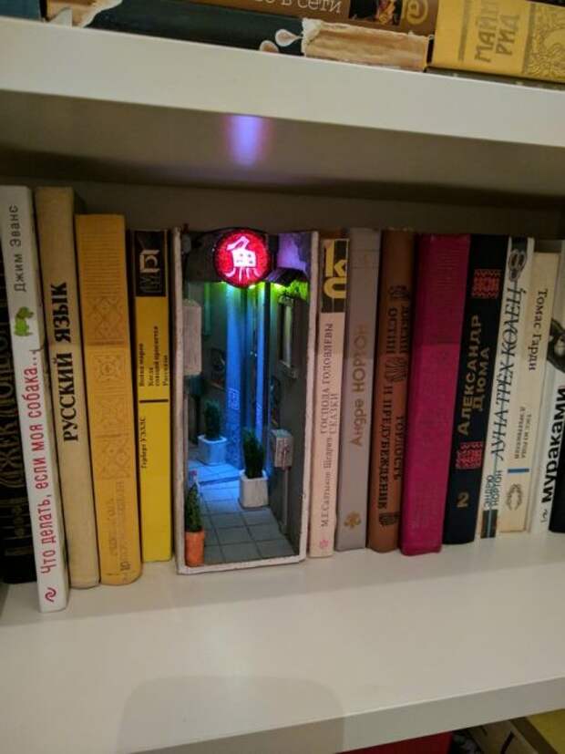 Вставка на книжную полку.