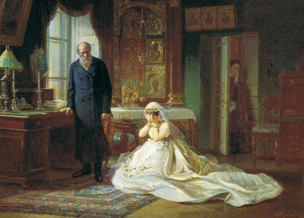 Художник Ф.Журавлев, картина «Перед венцом»./Фото: ictdt.com Художник Ф.Журавлев, картина «Перед венцом»./Фото: ictdt.com