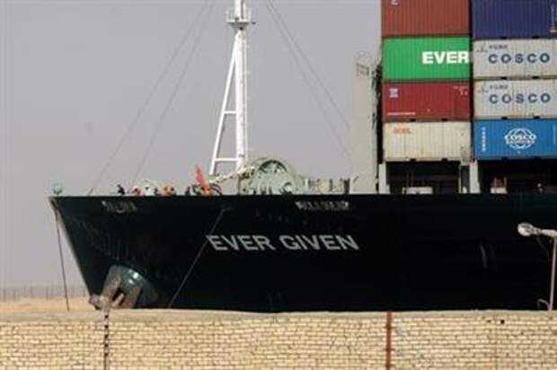 Ship Ever Given, one of the world's largest container ships, is seen after it was fully floated in Suez Canal, Egypt March 29, 2021. REUTERS/Mohamed Abd El Ghany