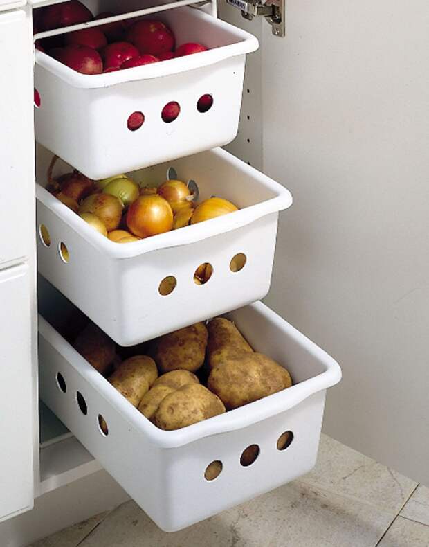 Удобные системы хранения овощей и фруктов 5