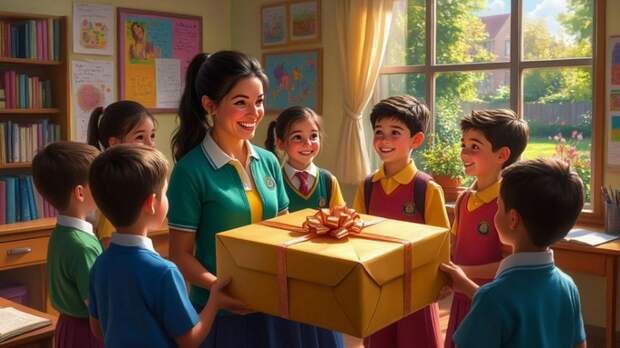 Подарок учителю / Изображение сгенерировано YandexGPT 5 Pro / amic.ru