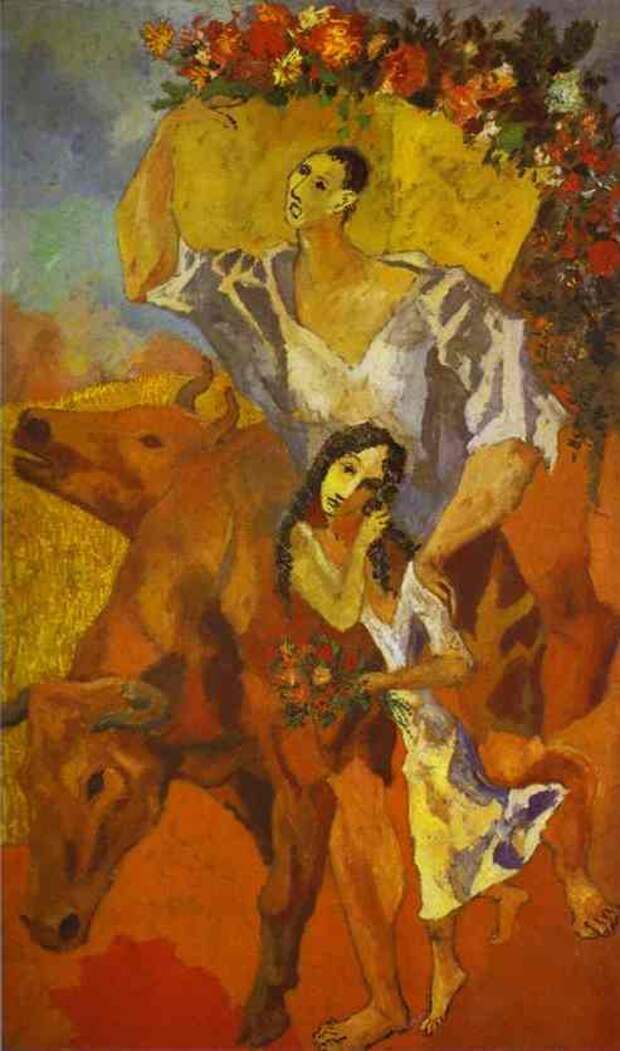 Пабло Пикассо. Крестьяне. Композиция. 1906 год