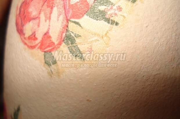 Декупаж бутылки шампанского «Розы»