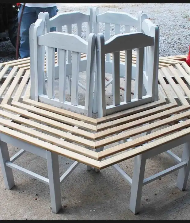 8 способов сделать крутую и бюджетную скамейку для дачи из старой непригодной мебели!