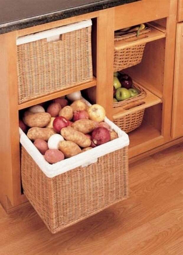 Удобные системы хранения овощей и фруктов 4