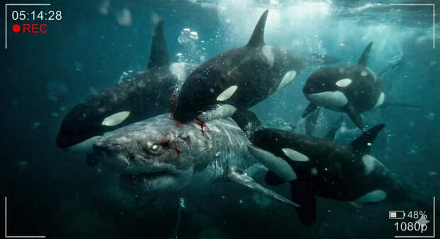 Три косатки растерзали акулу на глазах у туристов и попали на видео в Мексике