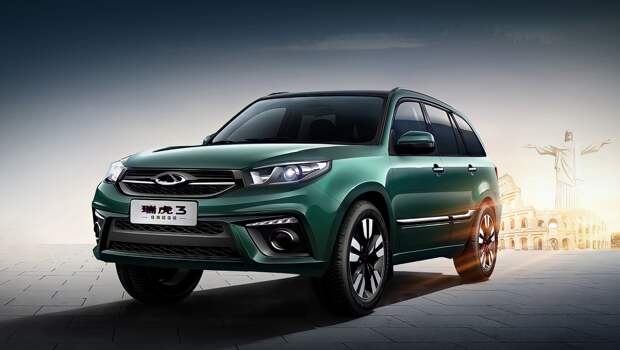 Chery tiggo,Chery tiggo 3. Кузов окрашивается в два новых оттенка: «коллекционный зелёный» (на фото) и «китайский красный». Дизайн переднего бампера изменён, перекладина в решётке теперь светится. Глянцевые 17-дюймовые диски — тоже новые. Габариты: 4420×1760×1670 мм, между осей 2510. 