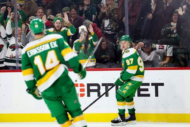 Четыре шайбы россиян принесли «Миннесоте» победу над «Анахаймом» в матче НХЛ