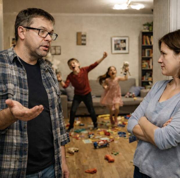 Мужчина отказывался возиться с детьми, но обстоятельства заставили