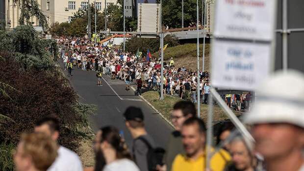В СВР России назвали причины беспорядков в Сербии