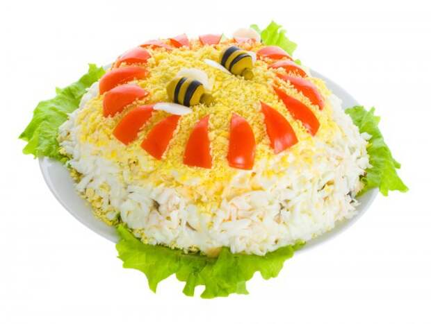 Пасхальный салат из яиц