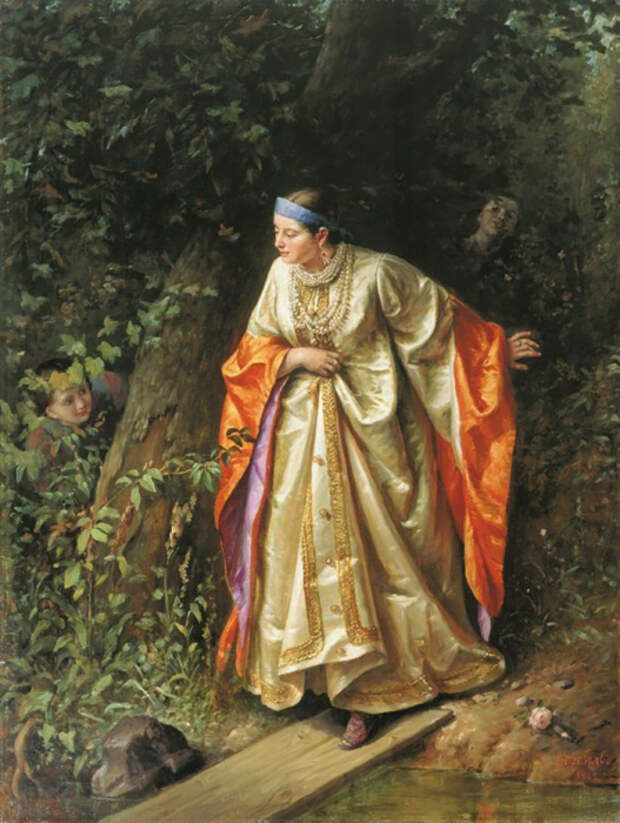 С. Грибков, Прятки, 1893 С. Грибков, Прятки, 1893