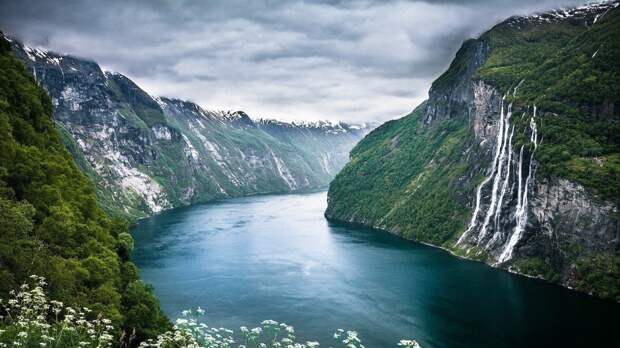 Гейрангер-фьорд, Норвегия красивые места, мир, природа, путешествия, сказка