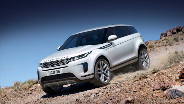Landrover range rover evoque. Новый Evoque напоминает и себя прежнего, и отчасти Velar. Узнаваемые черты Эвока остались неизменными: остекление к корме заметно сужается, колёсные арки — рельефные, особенно выделяются передние.