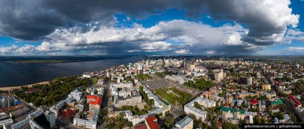 Фото Самары с высоты — космический город на Волге