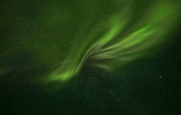 Ярчайшее полярное сияние наблюдалось в ночь на 11 января