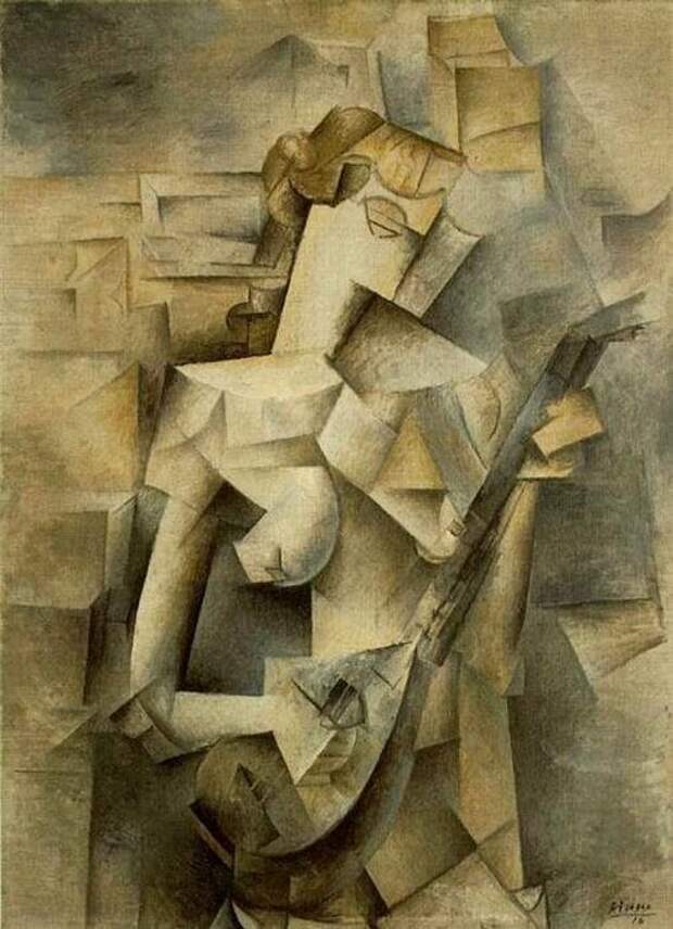 Пикассо «Играющая на мандолине»