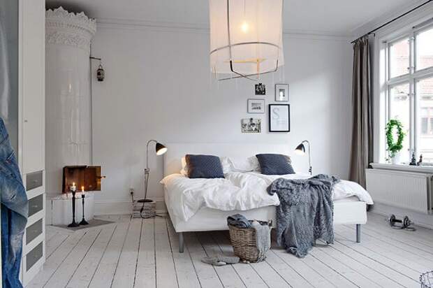 дизайн спальни скандинавский стиль