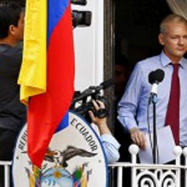 Julian Assange speaks from Ecuador's Embassy in London