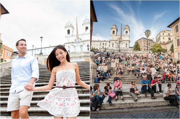 Ее называют архитектурной диковинкой, поэтому все туристы, очутившиеся в Риме, стараются успеть взглянуть на нее.
