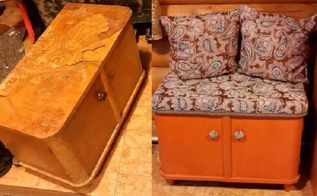 Не выбрасывайте старую советскую мебель, а лучше взгляните, что с ней можно сотворить!