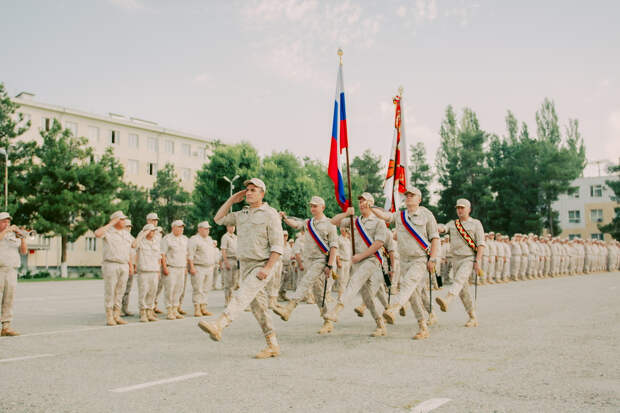 На российской военной базе в Таджикистане встретили День России