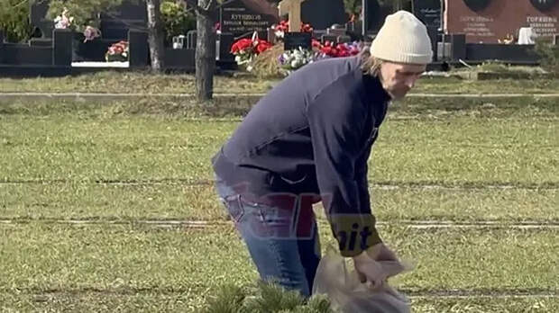 Петр Чернышев привёл в порядок могилу Анастасии Заворотнюк в день её рождения
