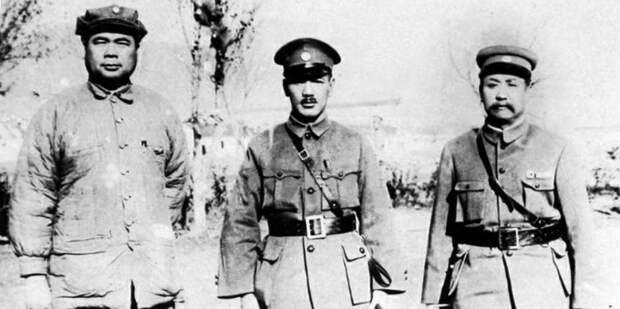 Фэн Юйсян, Чан Кайши и Янь Сишань в 1928 году