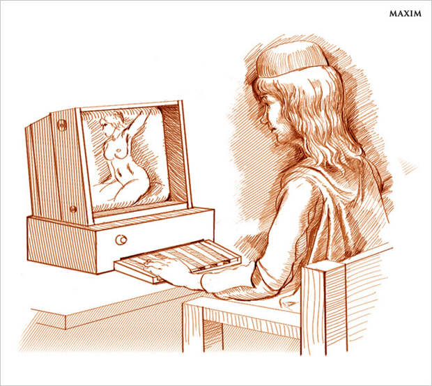 Первое изображение интернета - изобретения Леонардо Да Винчи