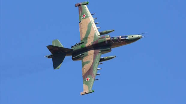 Су-25 выронил два учебных боеприпаса в Киргизии