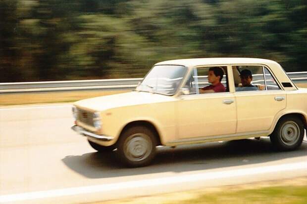 Айртон Сенна за рулём ВАЗ–2101, 1986 год, Венгрия