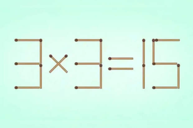 Головоломка со спичками: исправьте пример за 10 секунд