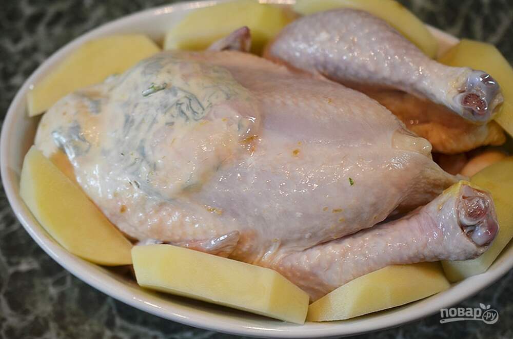 курица под кожу