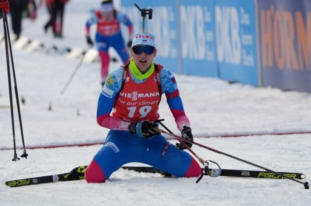 Биатлонистки сборной РФ взяли серебро в эстафете на этапе Кубка мира