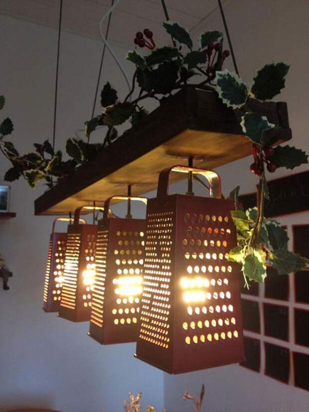 13.) So are these great grater lamps.