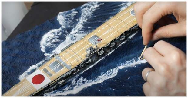 Эффектная диорама "Битва за Мидуэй"