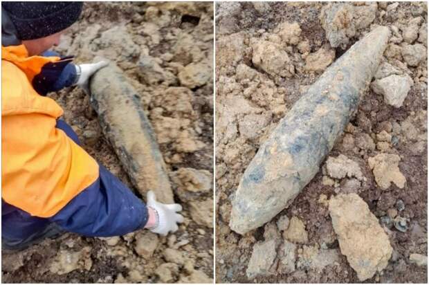 В Туле в районе кирпичного завода нашли и обезвредили снаряд ВОВ