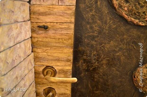 Декор предметов Мастер-класс Папье-маше Реставрация входной двери Бумага Гуашь Клей Коробки Краска Салфетки фото 6