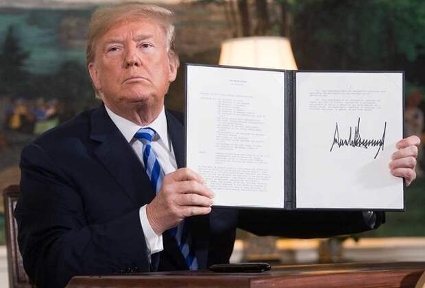 Трамп подписывает указ о выходе США из ядерной сделки по Ирану