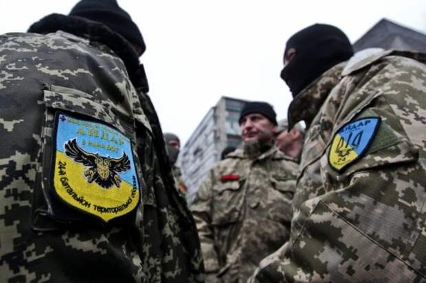 Украина перебросила в Донбасс штурмовой батальон «Айдар»