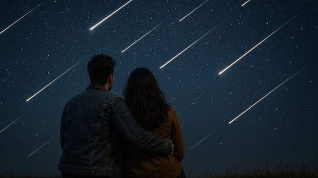 Звездопад / Изображение сгенерировано ИИ ChatGPT / amic.ru