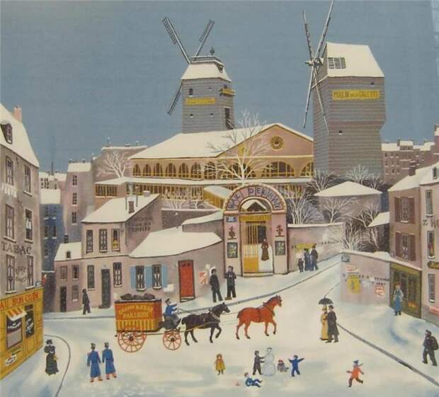 Однажды зимнем днём. Автор: Michel Delacroix.