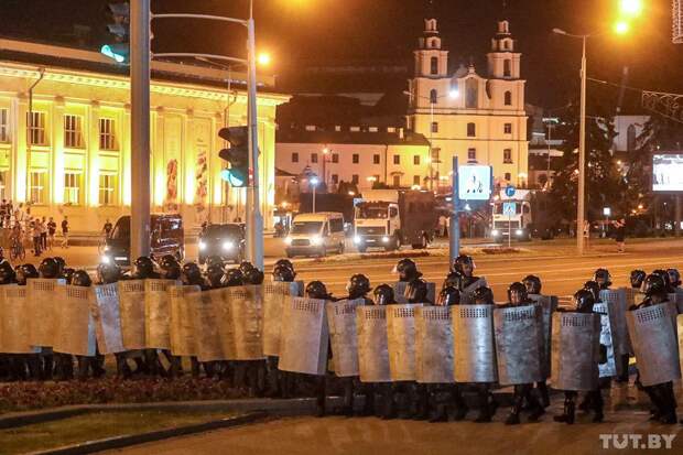 Протесты в Минске. 10.08.2020. Ночь