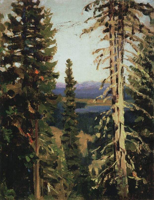 Лес на горе Благодать. Средний Урал. 1890-е