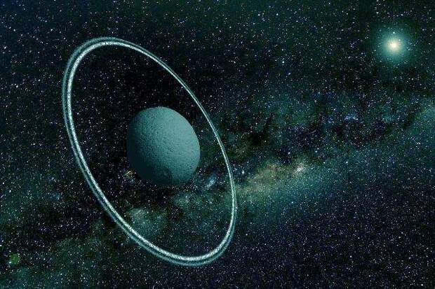 11. В нашей Солнечной системе есть астероид с кольцами, как у Сатурна. вселенная, космос, факты