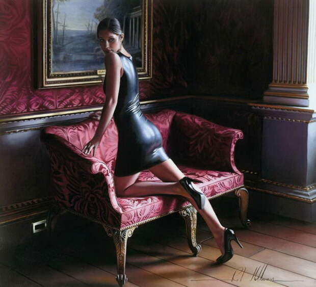 Красивые женщины на картинах Rob Hefferan