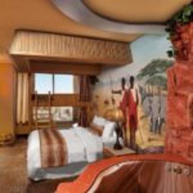 Спальная комната в африканском стиле