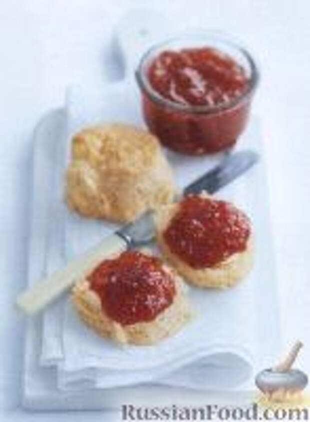 Фото к рецепту: Персиково-малиновое варенье Фото к рецепту: Персиково-малиновое варенье