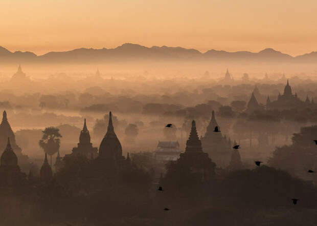 19. Рассвет над Паганом, Мьянма national geographic, вокруг света, природа, фотография