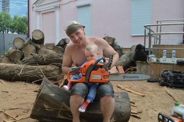 Как мы с сыном лавочку запилили Александр Ивченко, лавка на дачу, резьба по дереву, скульптура бензопилой